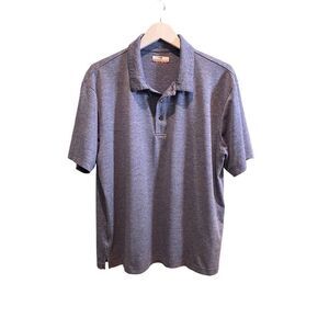 Grand Slam blue heathered polo shirt - XL